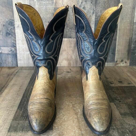 Nocona Vintage Bullhide Western Cowboy Boots Mens 12 B - Picture 1 of 12